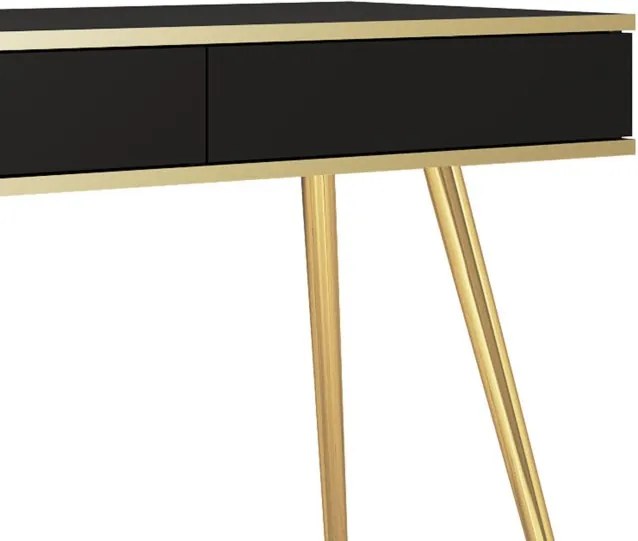 ORIANA Toaletka T 102 czarna | nogi złote