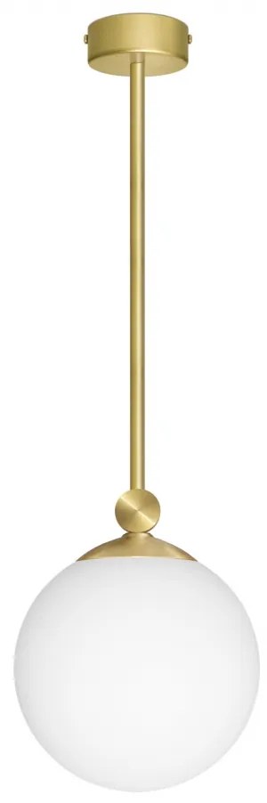 Złota lampa z kloszem kulą 20cm GP-S1D
