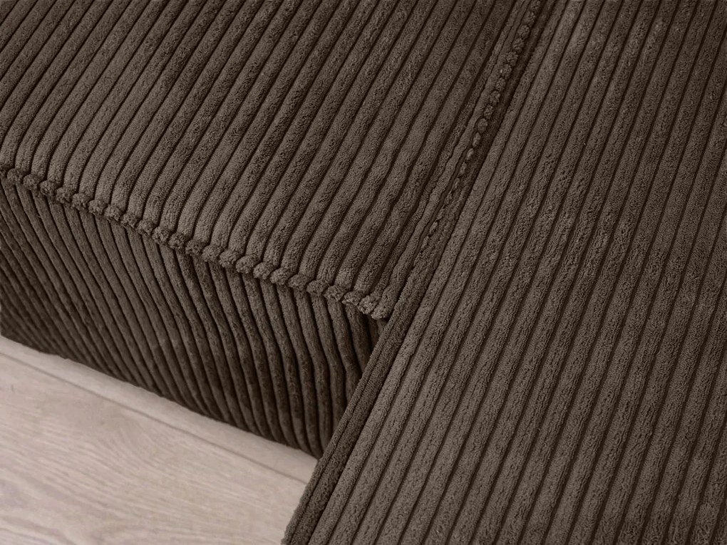 Narożnik w kształcie U SMART COSARO 295x140 cm, ciemnobrązowy