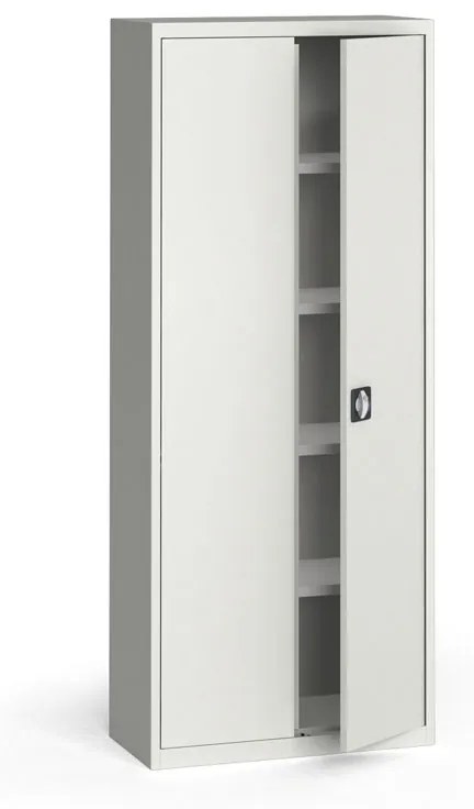 Szafa metalowa, 1950 x 800 x 400 mm, 4 półki, szara
