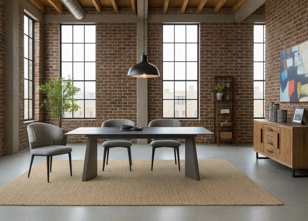 Nowoczesny stół rozkładany Nexus 200(280)×90 cm zachwyca eleganckim białym blatem z masy ceramicznej i solidną podstawą ze stali szczotkowanej. Styl, trwałość i funkcjonalność w jednym – idealny do jadalni i salonu.