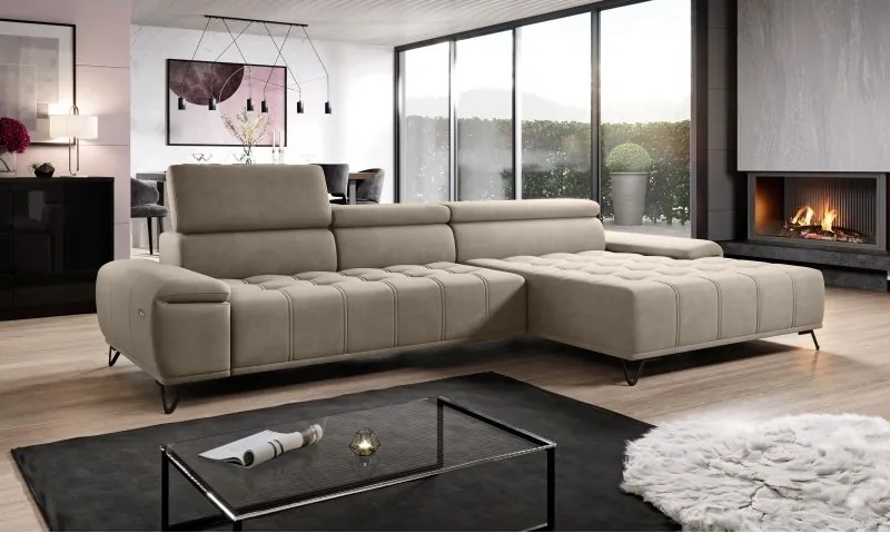 Narożnik PALLADIO MINI z elektryczną regulacją siedziska WERSAL