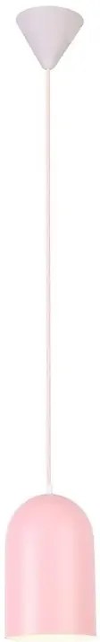 Różowa lampa wisząca z owalnym kloszem - V015 C4-S48