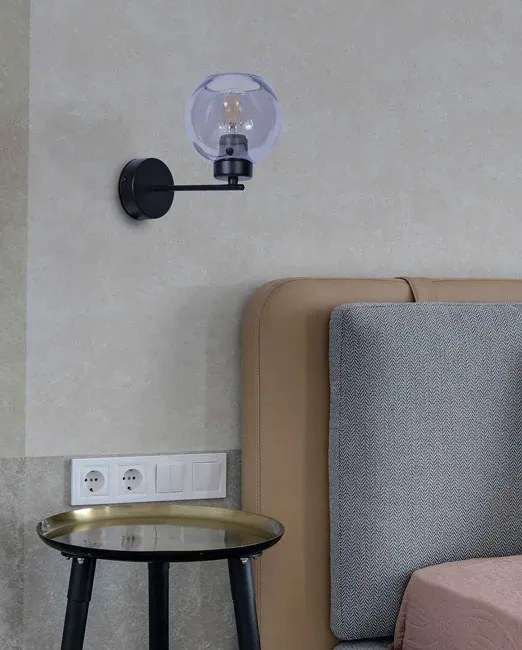 Szklany nowoczesny kinkiet - 4X S820 G1-D62