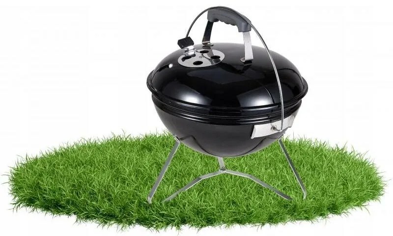 Aldotrade Grill na węgiel drzewny na nóżkach i z pokrywą, 37x 28/44 cm