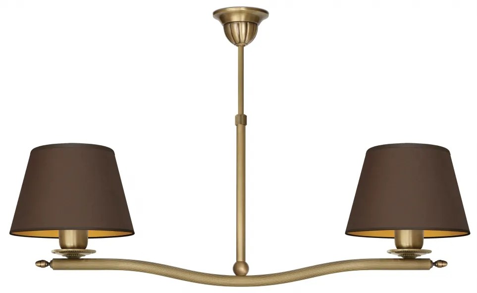 Klasyczny żyrandol mosiężny L-S2LAm