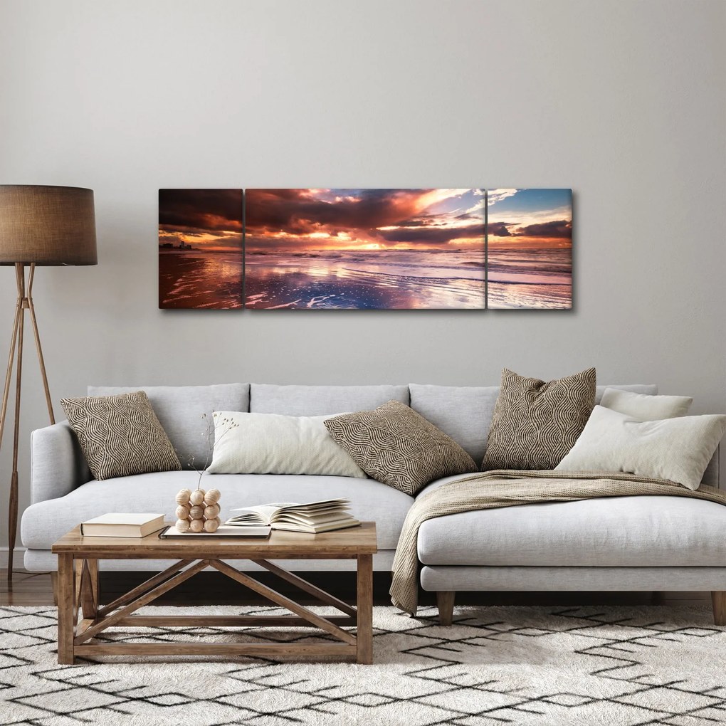 Obraz - Wieczorna plaża (170x50 cm)