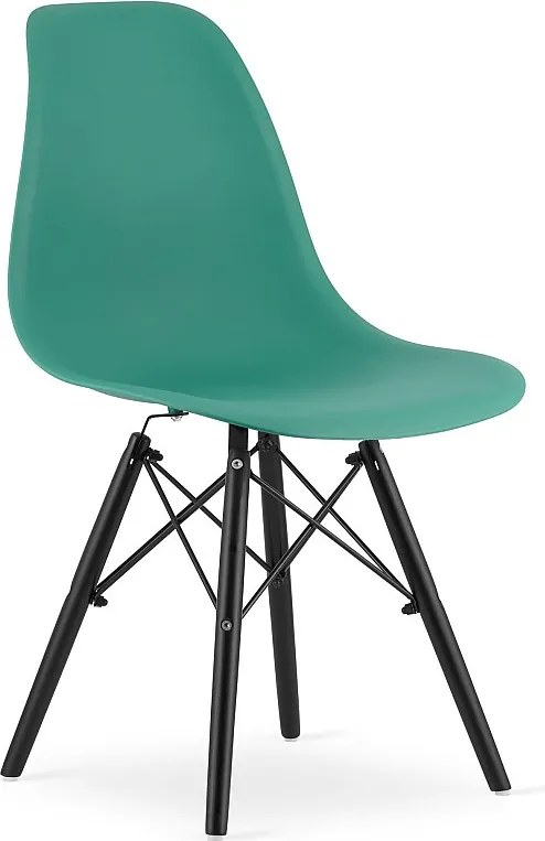 Krzesło Valora OSAKA ergonomiczne, zielono-czarne nogi do salonu