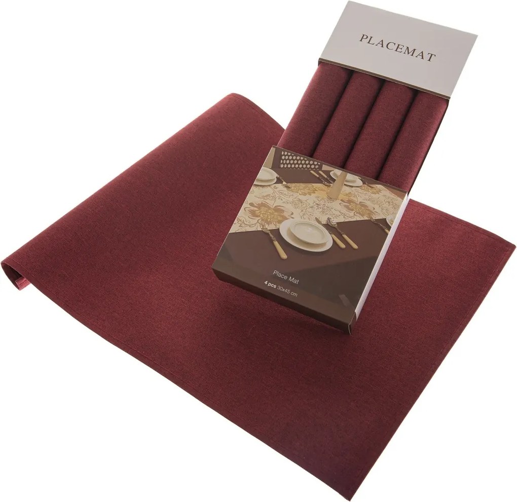 Podkładki SES4005 Wine 30 x 45 cm, zestaw 4 szt.