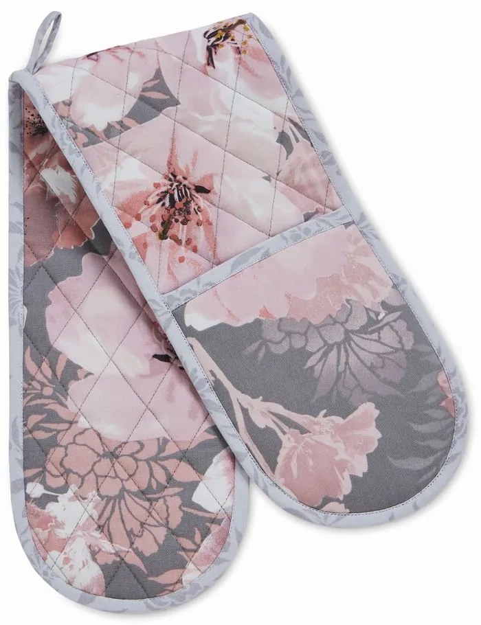 Bawełniana podwójna rękawica kuchenna Dramatic Floral – Catherine Lansfield
