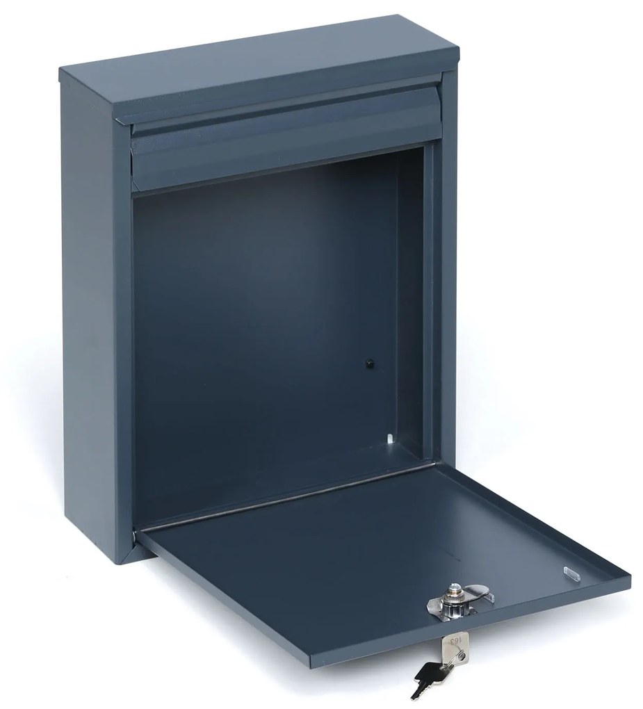 Skrzynka pocztowa odpowiednia do montażu COMO, antracytowa