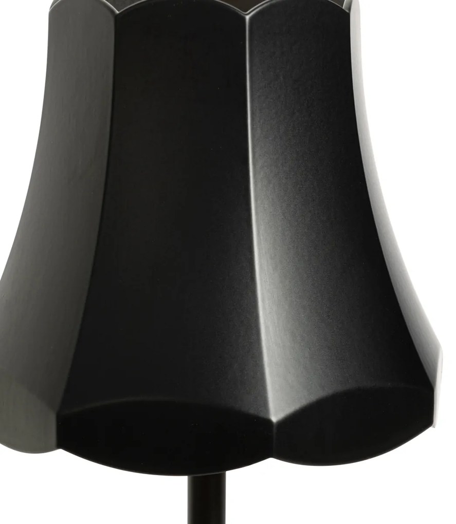 Zewnetrzna Retro Lampa stołowa czarna ładowalna IP44 - Granny Retro Oswietlenie zewnetrzne