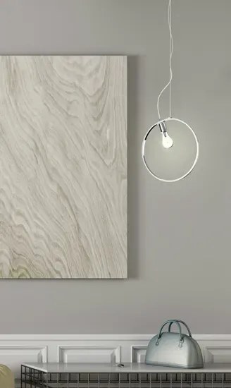 Lampa chromowana wisząca w nowoczesnym stylu K3-S50