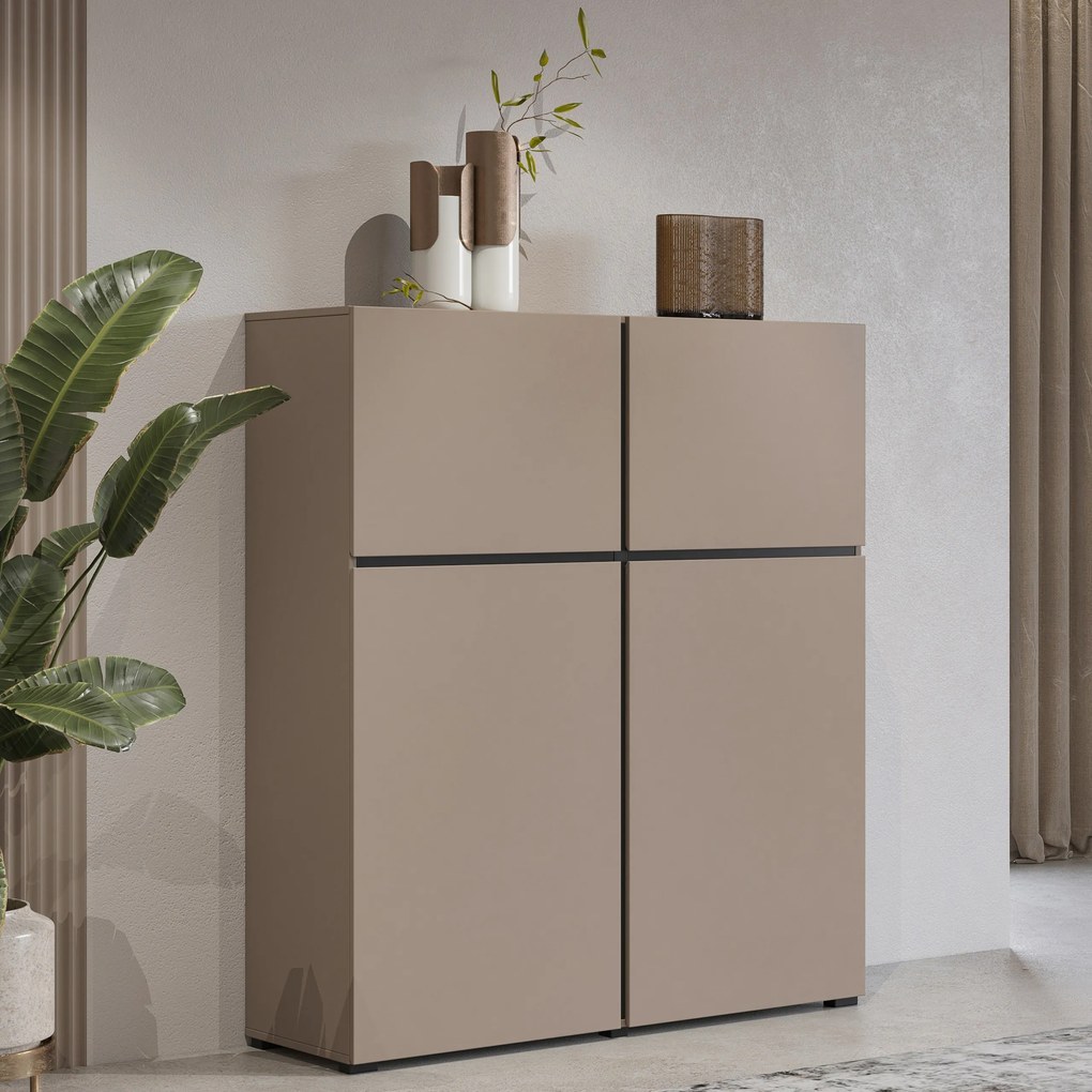 Komoda INCROCIO 119 cm do Salonu Sypialni Odcienie beżu