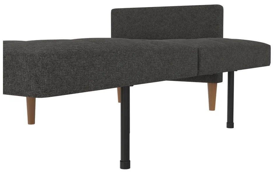 Ciemnoszara rozkładana sofa 82 cm Lilly – Støraa