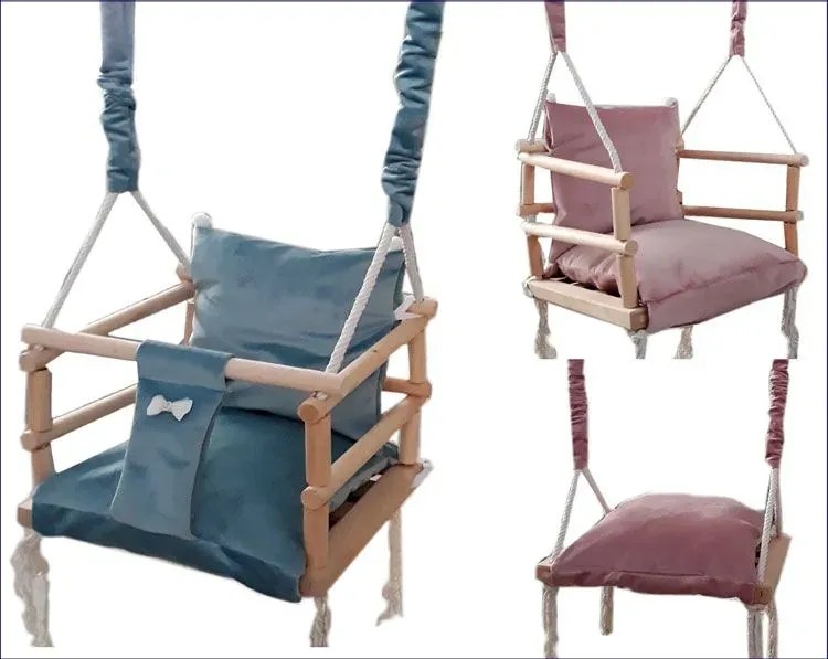 Turkusowo-niebieska huśtawka dla chłopca E1-P38