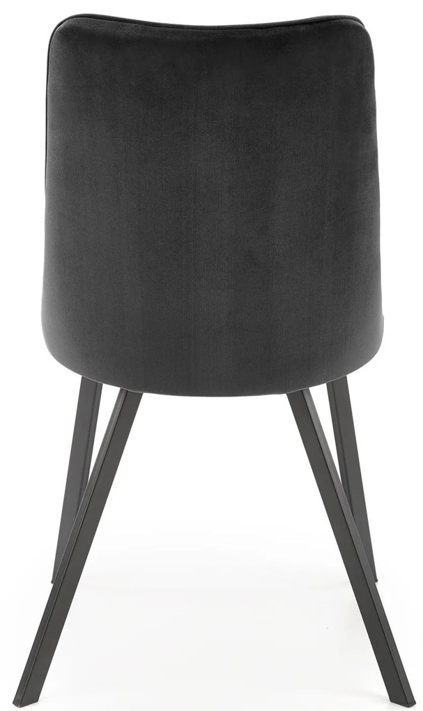 Krzesło czarny, velvet, nowoczesne, K450 loftowe, wygodne, BLUVEL 19