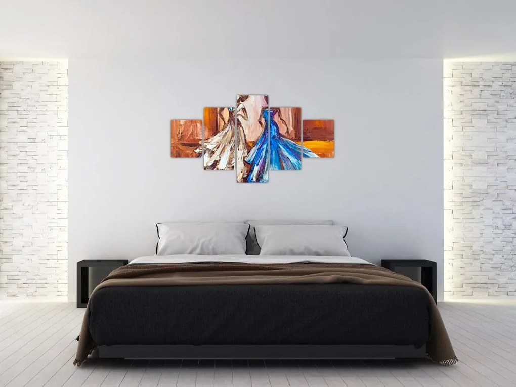 Obraz - tancerz, obraz olejny (125x70 cm)