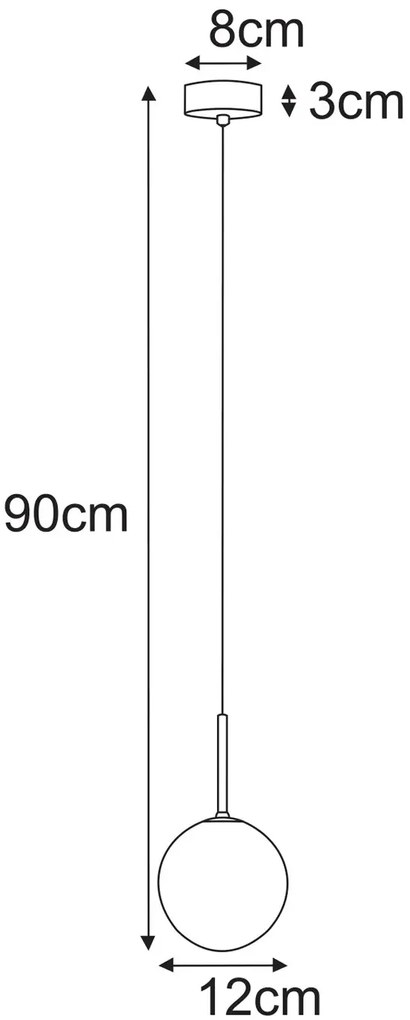 Lampa sufitowa szklana W7-D91