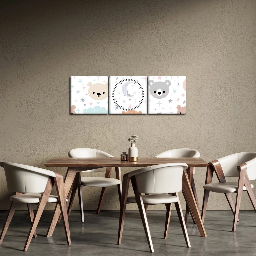 Obraz - Dobranoc. (z zegarem) (90x30 cm)