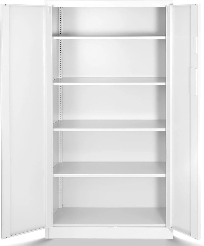 Szafa biurowa na akta otwierana na szyfr 90x40x185 cm Daniel biała