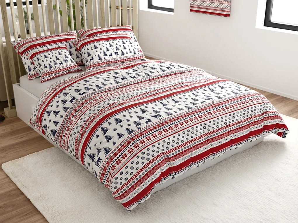 PrzytulneMieszkanie.pl PrzytulneMieszkanie.pl Pościel z mikrofibry TWINKLE CHRISTMAS kolorowa Rozmiar pościeli: 2 szt 70 x 90 cm | 200 x 220 cm