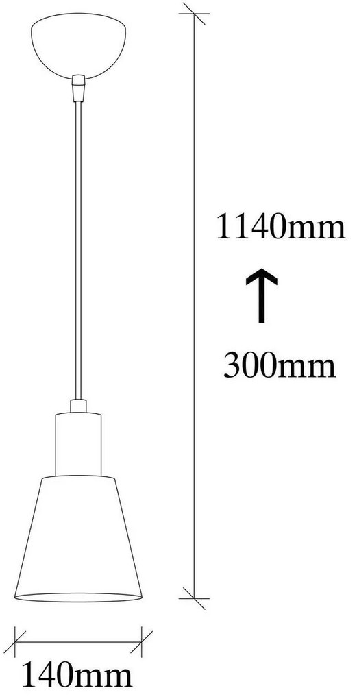 Lampa wisząca Kem - 6361, złota-czarna