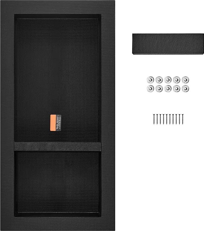 Nisza prysznicowa SucceBuy 41 x 81 x 10 cm Podwójna wpuszczana półka prysznicowa Łazienka
