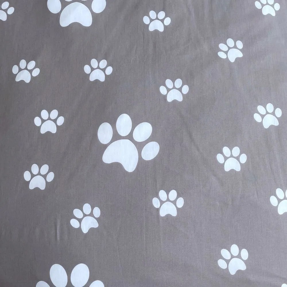 Biało-szara bawełniana pościel dziecięca jednoosobowa 140x200 cm Kitten "Grey" – Jerry Fabrics