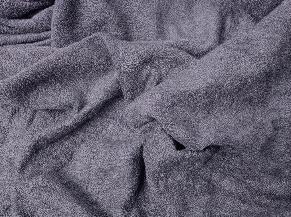 PrzytulneMieszkanie.pl Prześcieradło frotte EXCLUSIVE niebieskoszare 90 x 200 cm