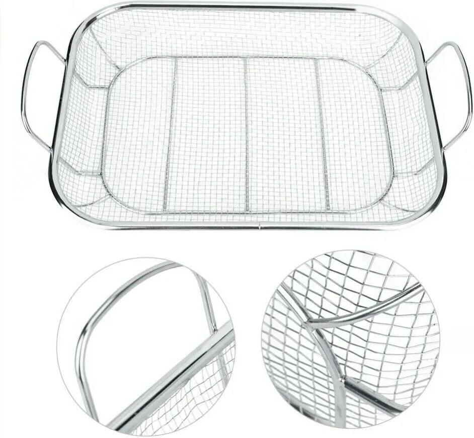 Avenberg Kosz do grillowania ze stali nierdzewnej Flavor, 43 x 28 x 11 cm