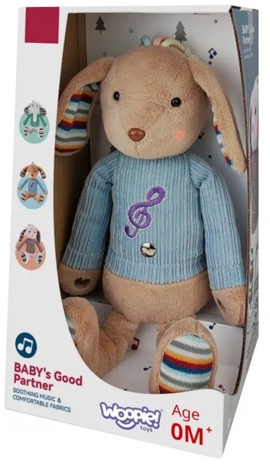 Woopie baby interaktywny piesek przytulanka z dźwiękiem i światłem