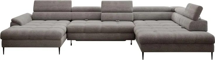 Narożnik EMPOLI XL w układzie U Lewostronny z funkcją spania Lewostronny w ktaninie AUSTIN 03 WERSAL