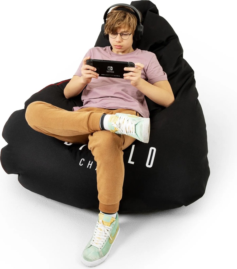 Pufa gamingowa dla młodzieży Diablo czarna