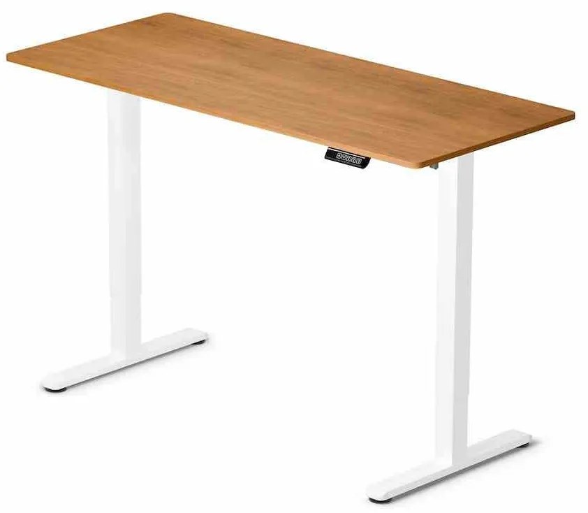 LVN System Biurko Control Lite 140 Biały/Drewno