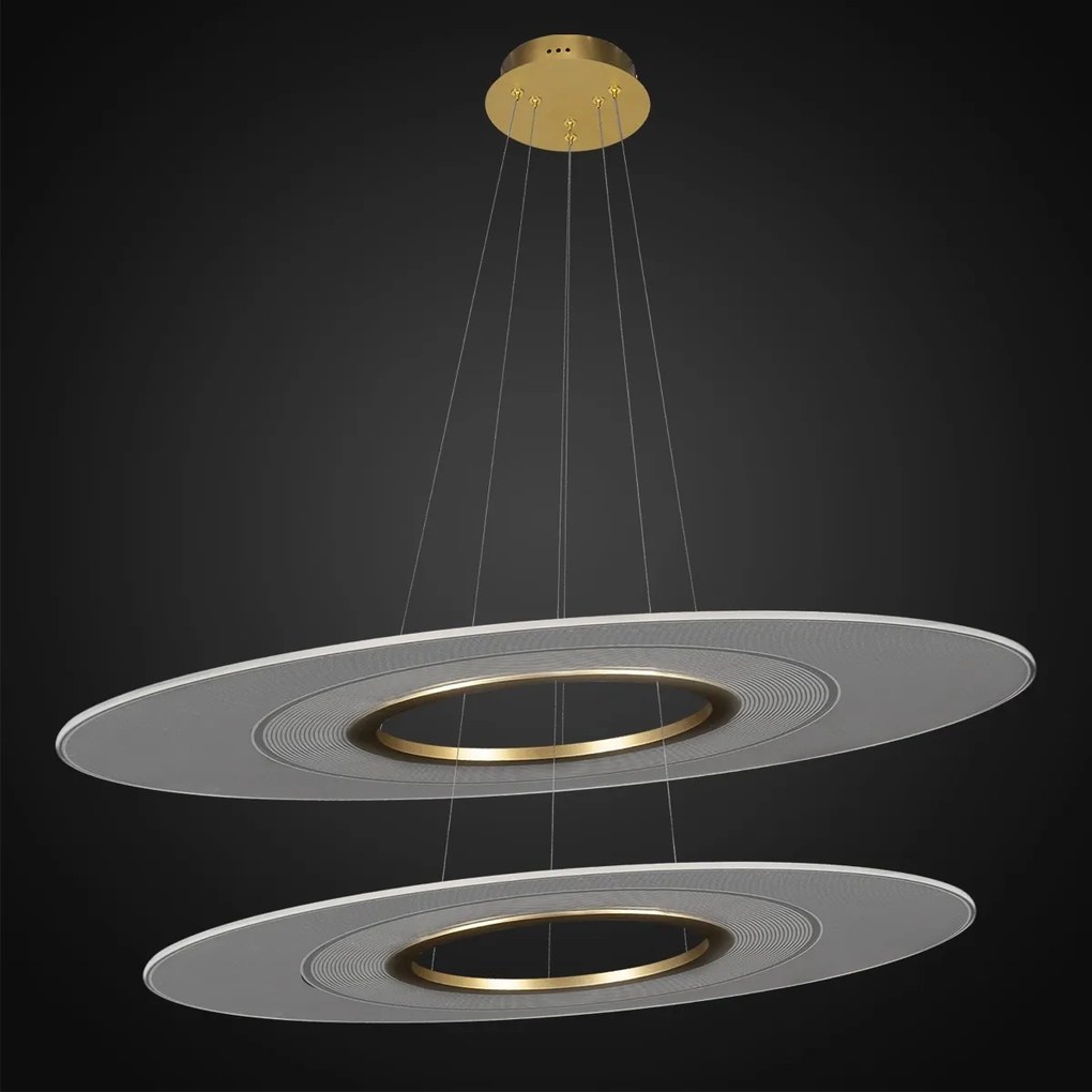 Podwójna lampa ledowa z okrągłymi kloszami Eclipse No.2