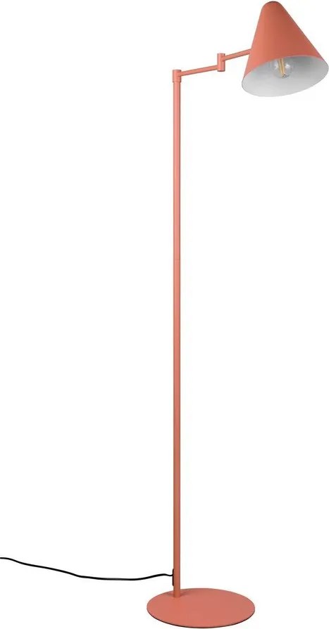 Pomarańczowa lampa stojąca z elastyczną konstrukcją (wysokość 126,5 cm) Cosima – Trio