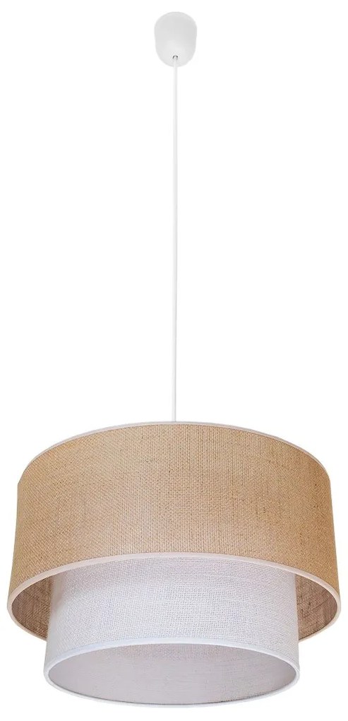 Lampa wisząca naturalna boho BUENO 1xE27