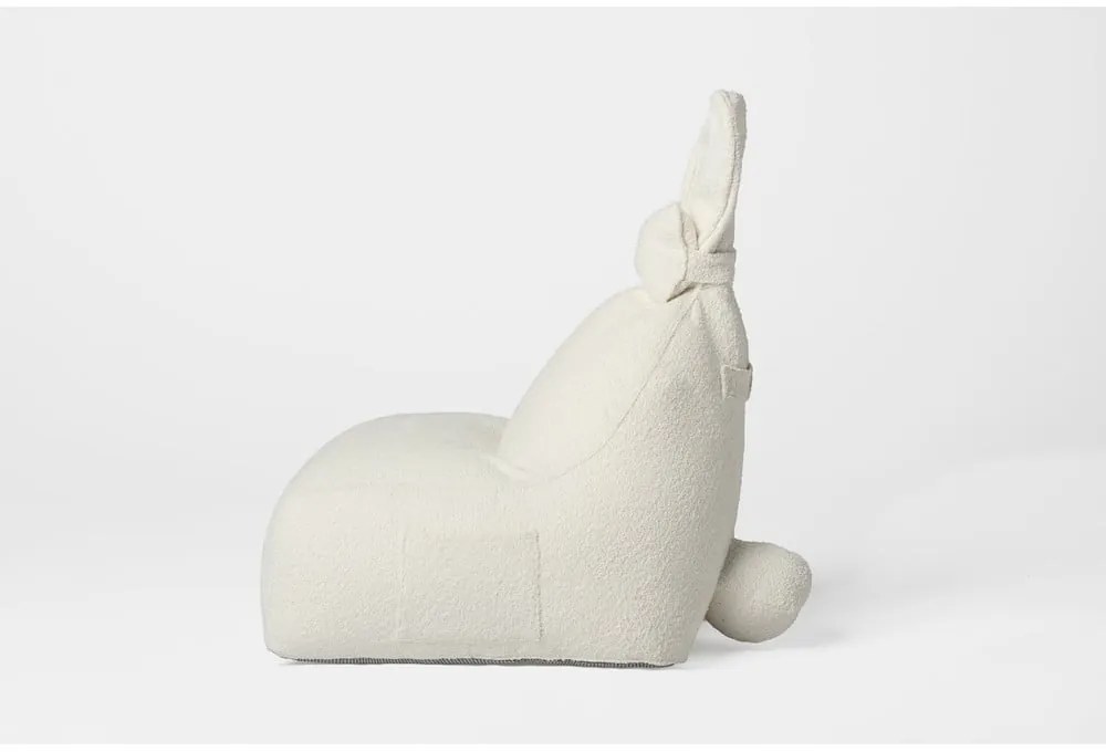 Kremowy dziecięcy worek do siedzenia Funny Bunny – The Brooklyn Kids