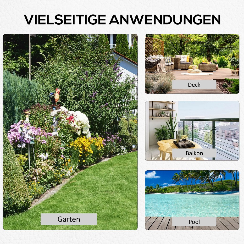 Outsunny stojak podstawa do parasola ogrodowego 11kg czarny uniwersalny i stabilny | Aosom PL