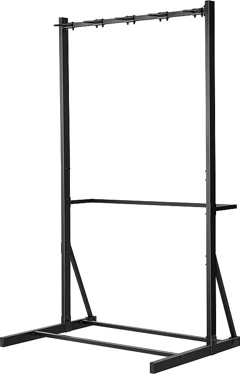 Stojak na Rower SucceBuy 5 Rowerów Uchwyt na Rower z 5 Solidnymi Hakami, Stojak do Przechowywania Roweru ze Stali Węglowej, Pionowy Organizer Rowerowy do Garażu