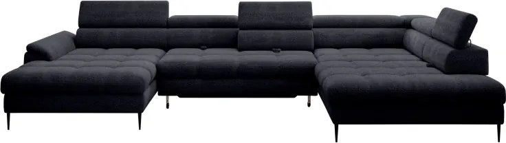 Narożnik EMPOLI XL układzie U z funkcją spania WERSAL