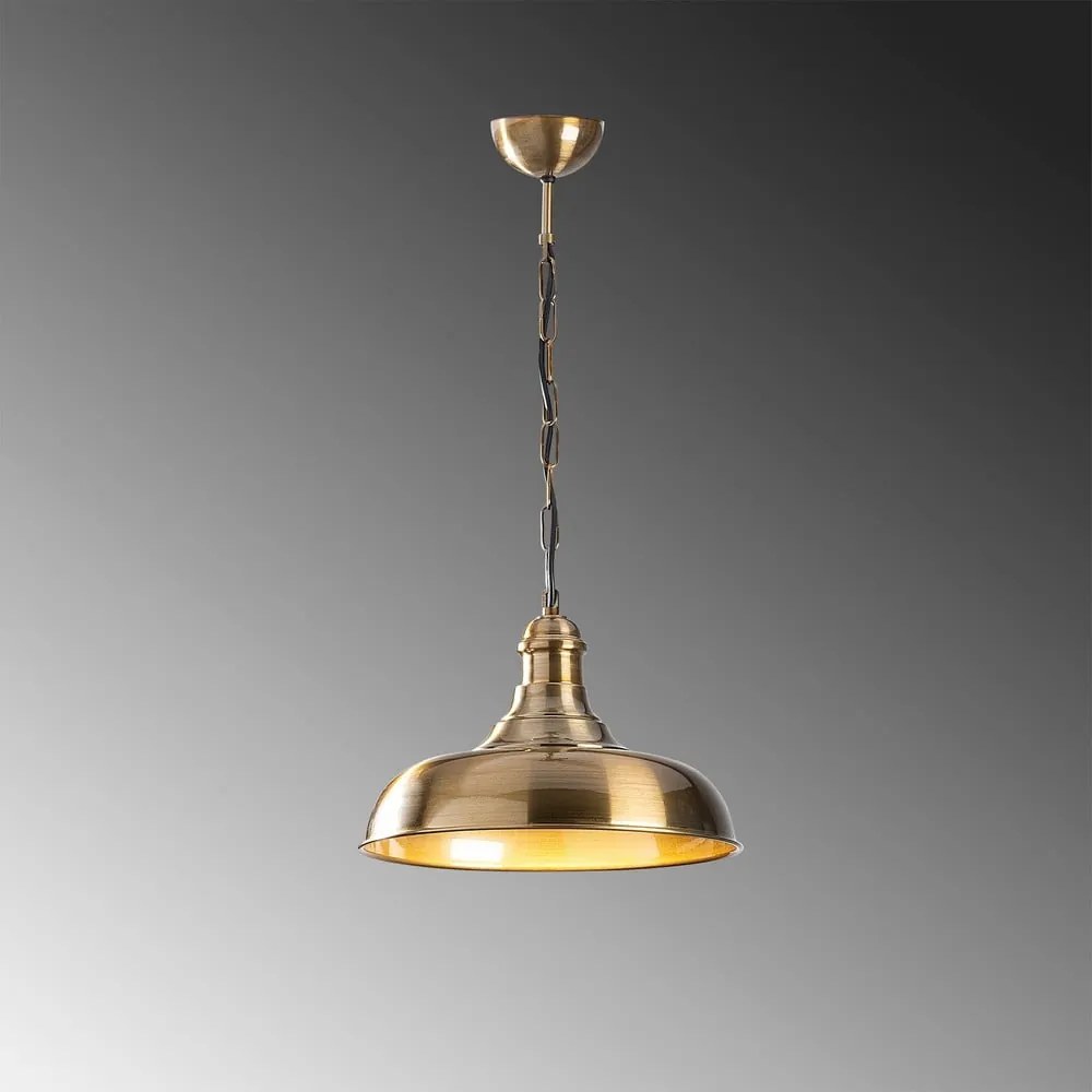 Lampa wisząca w kolorze złota z metalowym kloszem ø 32 cm Rosea – Opviq lights