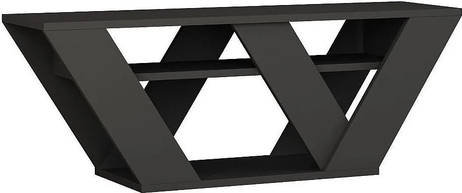 Nowoczesny stolik pod TV – 110 cm – Antracyt – Płyta wiórowa pokryta melaminą