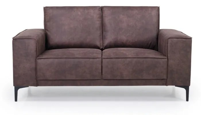 Brązowa sofa z imitacji skóry 164 cm Copenhagen – Scandic