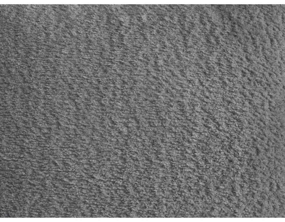 Szary podnóżek z materiału bouclé Roxelane – Bobochic Paris