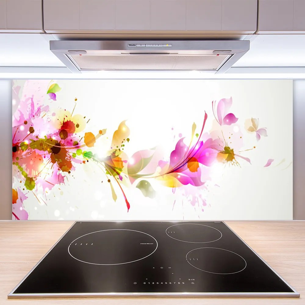 Szkło Dekoracyjne do Kuchni Minimalistyczny Wzór Abstrakcyjny