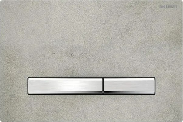 Geberit 115.788.JV.2-Przycisk spłukujący Sigma50 24,6x16,4 cm dekor betonu/matowy chrom