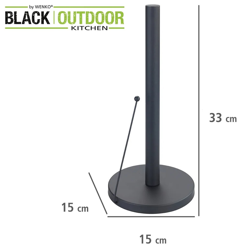 Stojak na papierowy ręcznik kuchenny OUTDOOR CLAYTON - stal nierdzewna, WENKO