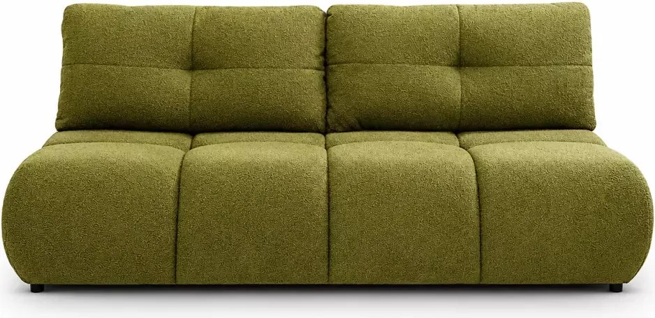 Sanvi – nowoczesna kanapa z funkcją spania, pojemnikiem na pościel i zaokrągloną, elegancką linią designu